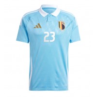 Belgicko Arthur Vermeeren #23 Vonkajší futbalový dres ME 2024 Krátky Rukáv